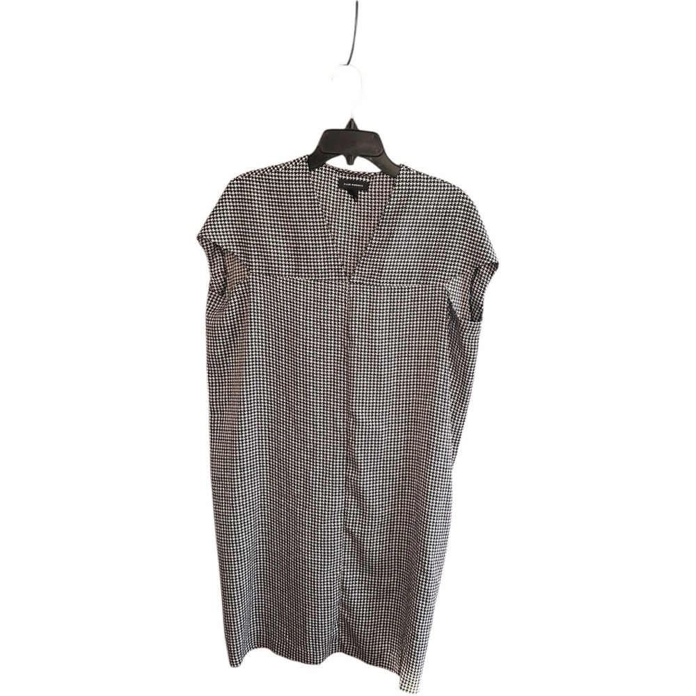 Club Monaco Vanellie black white houndstooth cocoon shaped dress Sz 00